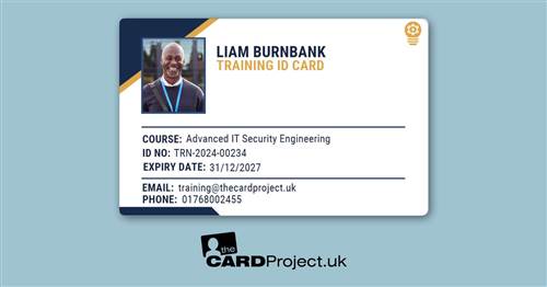Training ID Card - Navy and Gold
